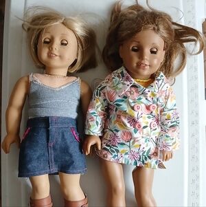 Lot Of 2 Original American Girl Dolls ,come As SHOWN see All Pics